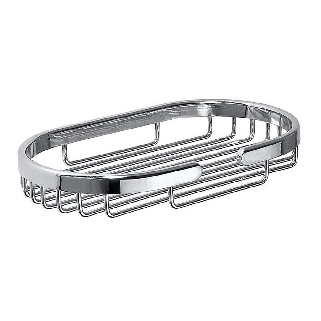 Brillantbad BYTRO Seifenkorb Messing Chrom poliert 115x200x30 mm f&uuml;r Bad & WC >> zum Bohren - Bild 1