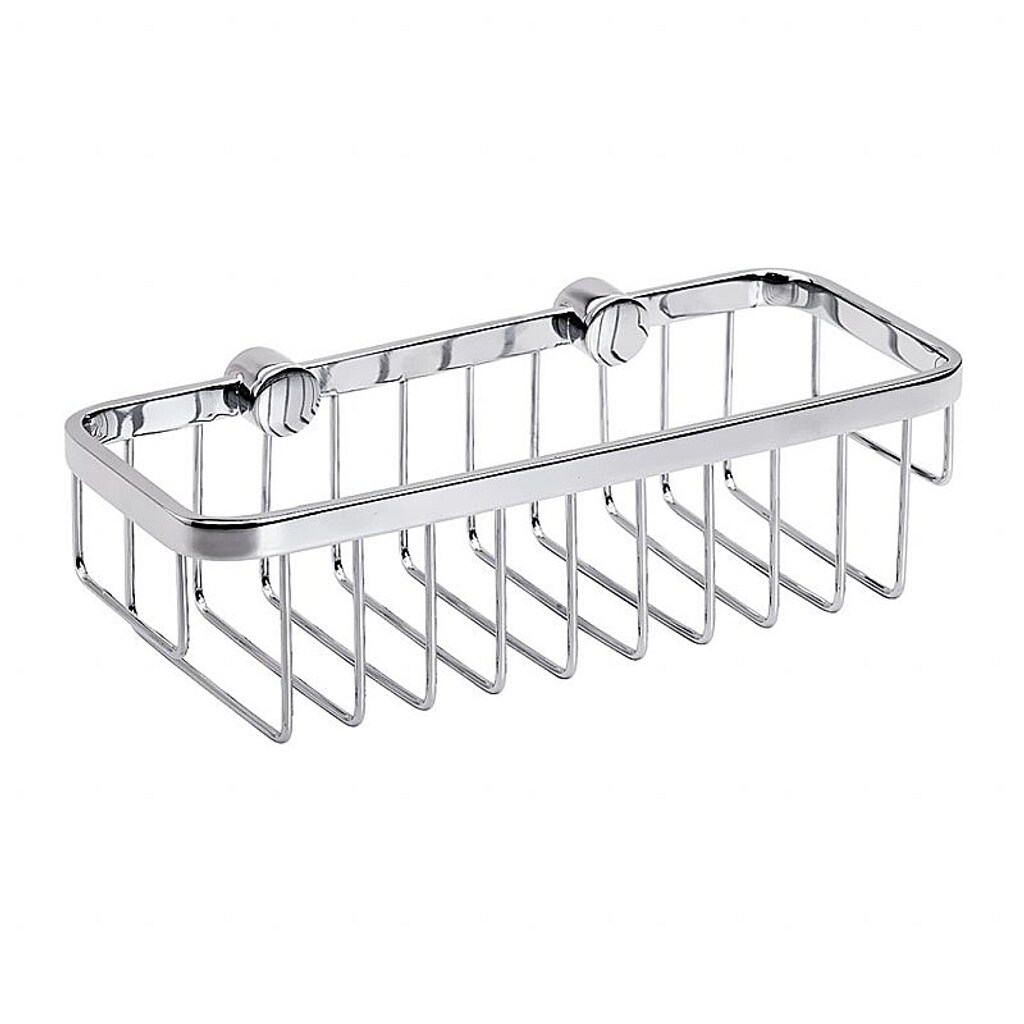Brillantbad BYTRO Seifenkorb Messing Chrom poliert 112x250x70 mm für Bad & WC >> zum Bohren