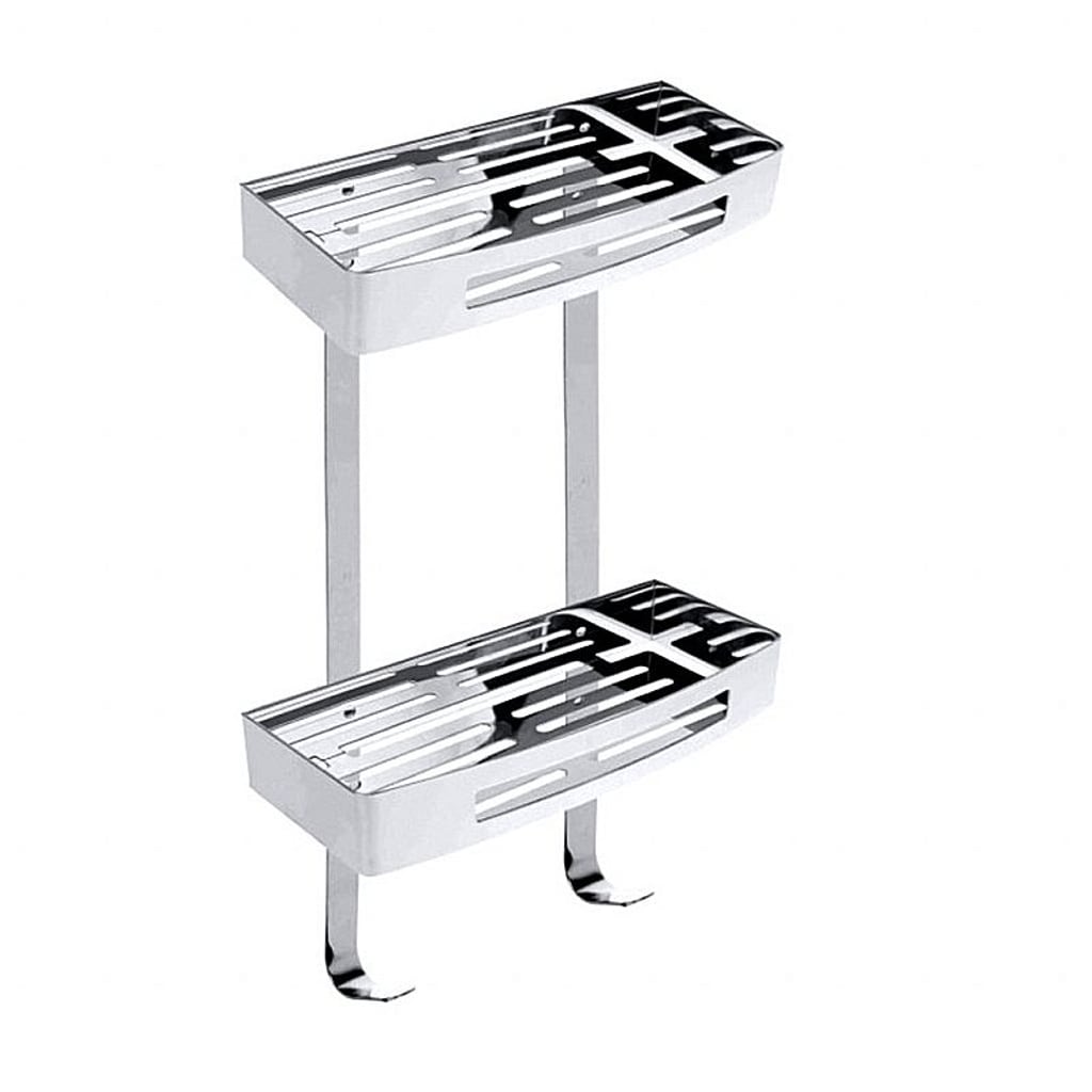 Brillantbad BYTRO Doppelseifenkorb Edelstahl poliert 115x305x380 mm f&uuml;r Bad & WC >> zum Bohren - Bild 1