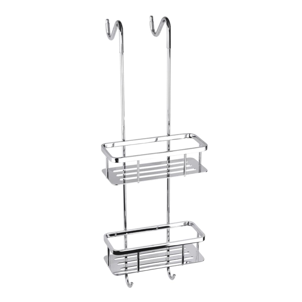 Brillantbad BYTRO Doppelseifenkorb Edelstahl Messing poliert 205x250x705 mm f&uuml;r Bad & WC >> zum Einh&auml;ngen - Bild 1