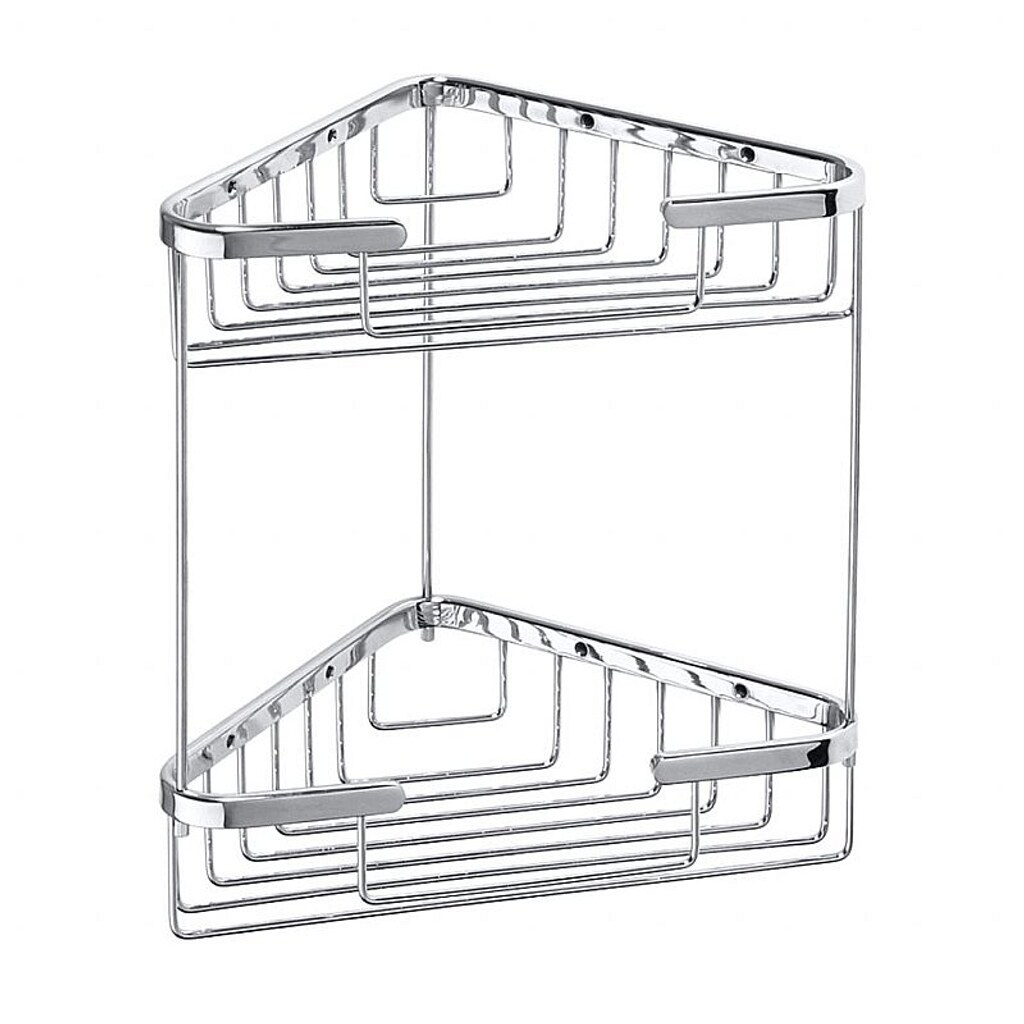 Brillantbad BYTRO Doppelseifenkorb Messing Chrom poliert 155x260x325 mm f&uuml;r Bad & WC >> zum Bohren - Bild 1