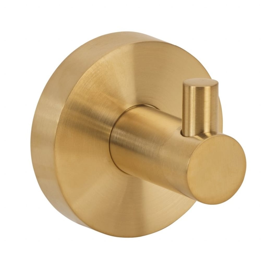 Brillantbad BABLO Kleiderhaken Messing Gold matt 50x55x55 mm f&uuml;r Bad & K&uuml;che >> zum Bohren oder Kleben* - Bild 1
