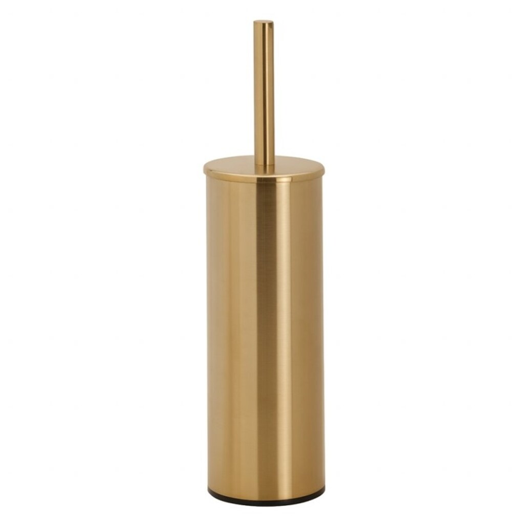 Brillantbad BABLO WC-Bürstengarnitur Messing Gold matt 105x95x380 mm für Bad & WC >> zum Bohren