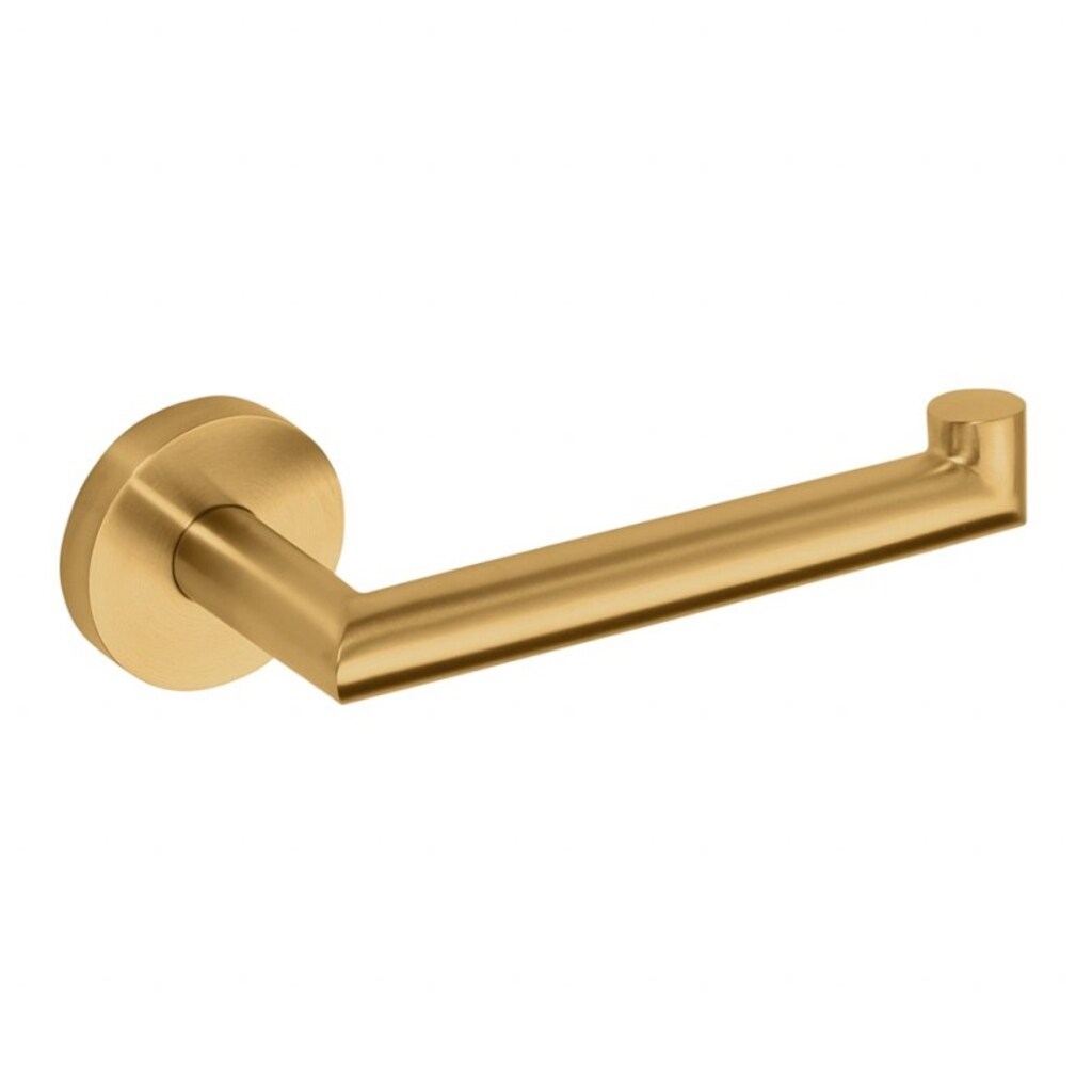 Brillantbad BABLO Papierrollenhalter ohne Deckel Messing Gold matt 70x175x55 mm für Bad & WC >> zum Bohren oder Kleben*