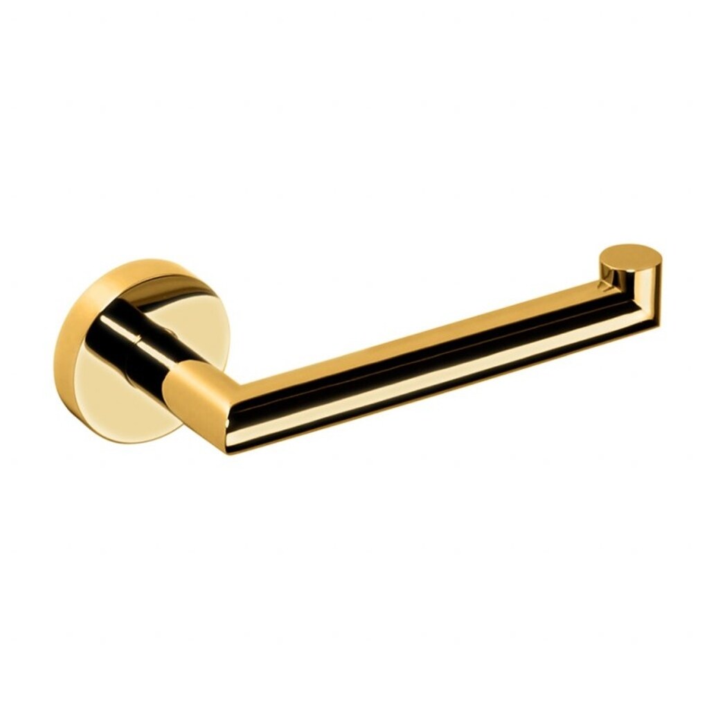 Brillantbad BILLO Papierrollenhalter ohne Deckel Messing Gold poliert 70x175x55 mm für Bad & WC >> zum Bohren oder Kleben*