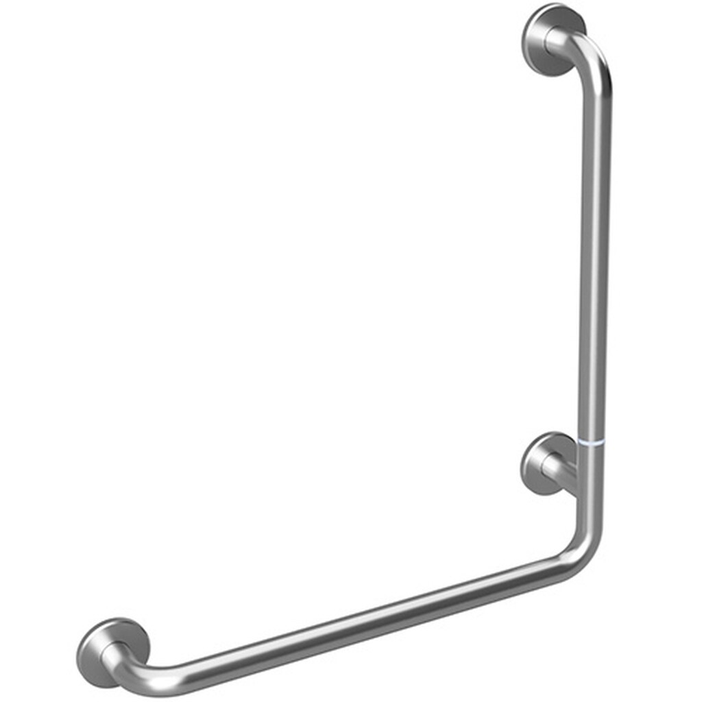Brillantbad BELP Duschgriff Steckbar Rechts Edelstahl gebürstet mit Abdeckung 110x630x680 mm, 120 kg Traglast für Bad & WC >> zum Bohren
