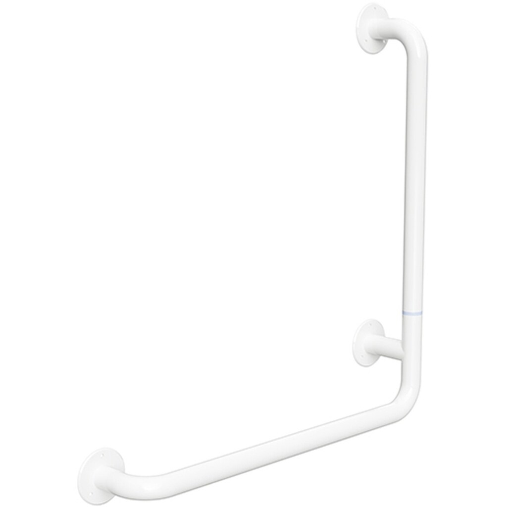 Brillantbad BELP Duschgriff Steckbar Rechts Eisen Weiß 110x625x675 mm, 120 kg Traglast für Bad & WC >> zum Bohren