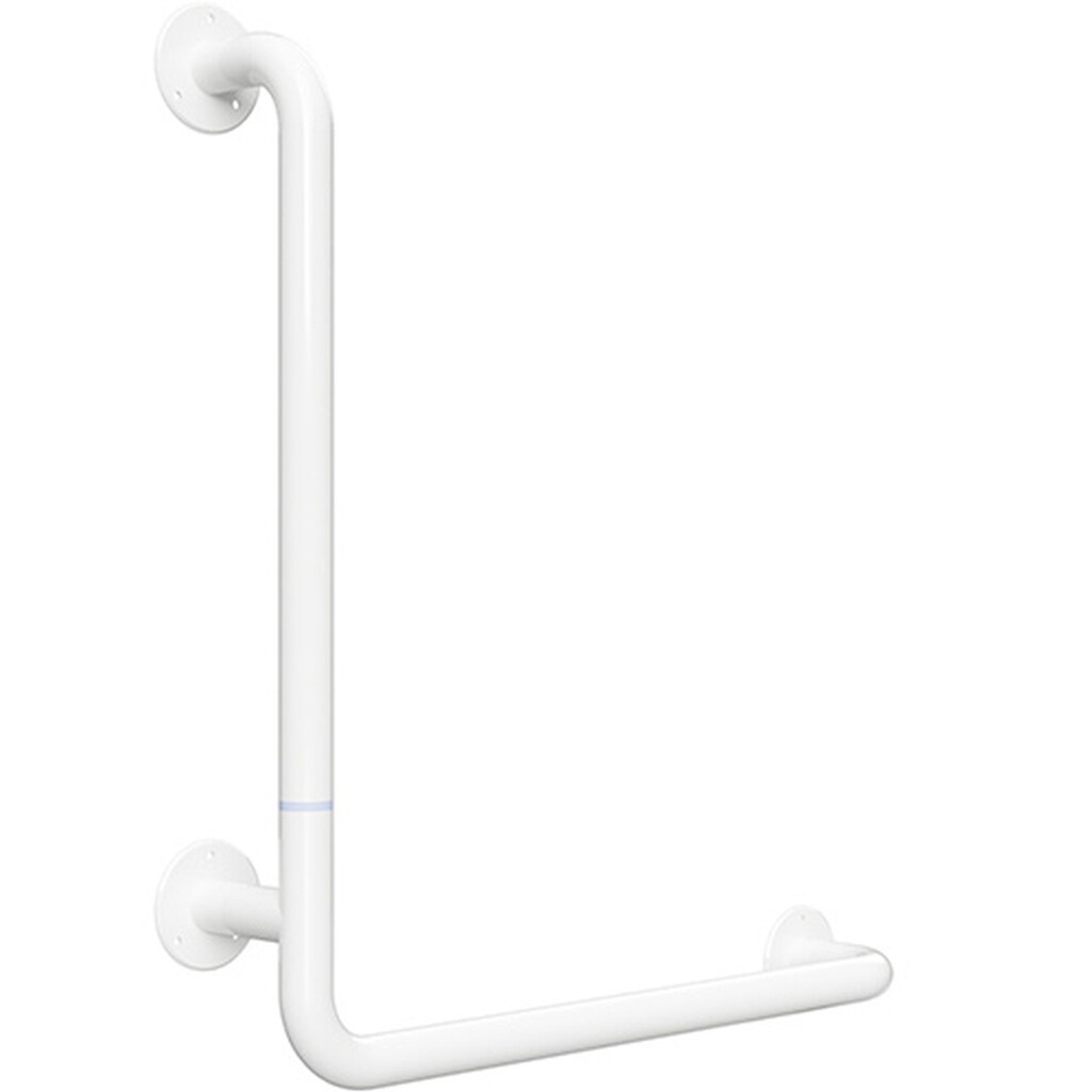Brillantbad BELP Duschgriff Steckbar Links Eisen Weiß 110x625x675 mm, 120 kg Traglast für Bad & WC >> zum Bohren