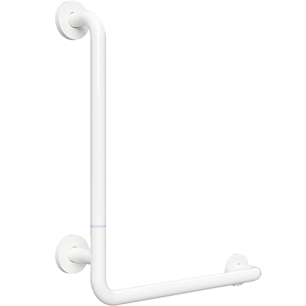 Brillantbad BELP Duschgriff Steckbar Links Eisen Wei&szlig; mit Abdeckung 110x630x680 mm, 120 kg Traglast f&uuml;r Bad & WC >> zum Bohren - Bild 1