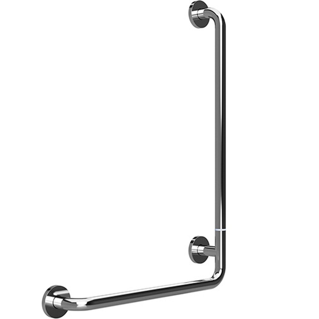 Brillantbad BELP Duschgriff Steckbar Rechts Edelstahl poliert mit Abdeckung 110x630x890 mm, 120 kg Traglast für Bad & WC >> zum Bohren