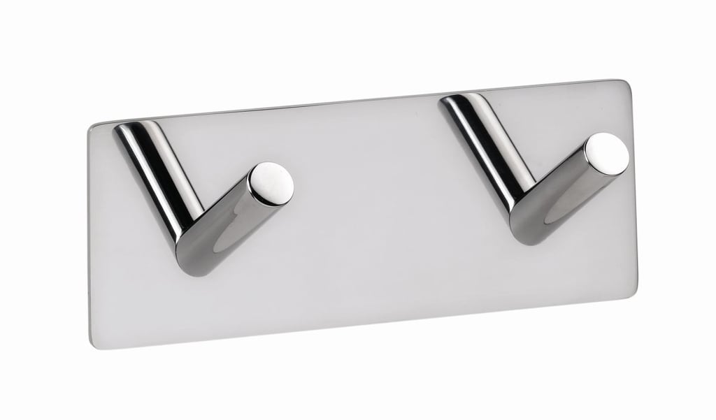 Brillantbad BEASY Kleiderhaken Edelstahl poliert 38x115x45 mm f&uuml;r Bad & K&uuml;che >> zum Kleben - Bild 1