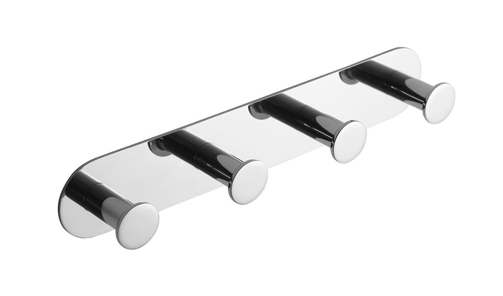 Brillantbad BEASY Hakenleiste Edelstahl poliert 31x255x45 mm f&uuml;r Bad & K&uuml;che >> zum Kleben - Bild 1