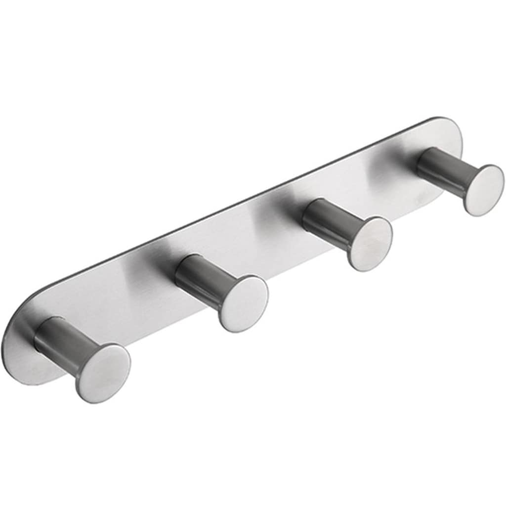 Brillantbad BEASY Hakenleiste Edelstahl geb&uuml;rstet 31x255x45 mm f&uuml;r Bad & K&uuml;che >> zum Kleben - Bild 1