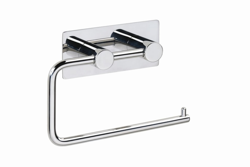 Brillantbad BEASY Toilettenpapierhalter Edelstahl poliert 42x145x100 mm f&uuml;r Bad & WC >> zum Kleben - Bild 1