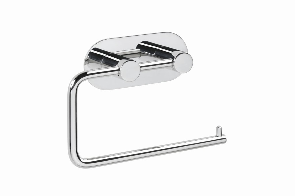 Brillantbad BEASY Toilettenpapierhalter Edelstahl poliert 42x145x100 mm f&uuml;r Bad & WC >> zum Kleben - Bild 1