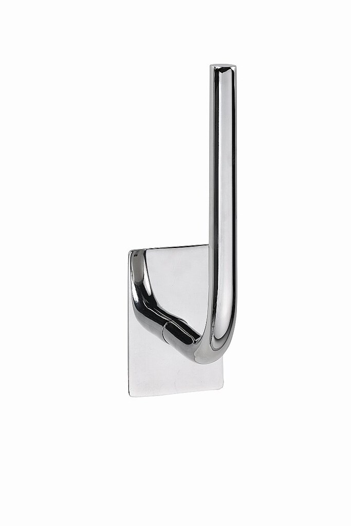 Brillantbad BEASY Reservepapierhalter Edelstahl poliert 74x45x180 mm f&uuml;r Bad & WC >> zum Kleben - Bild 1