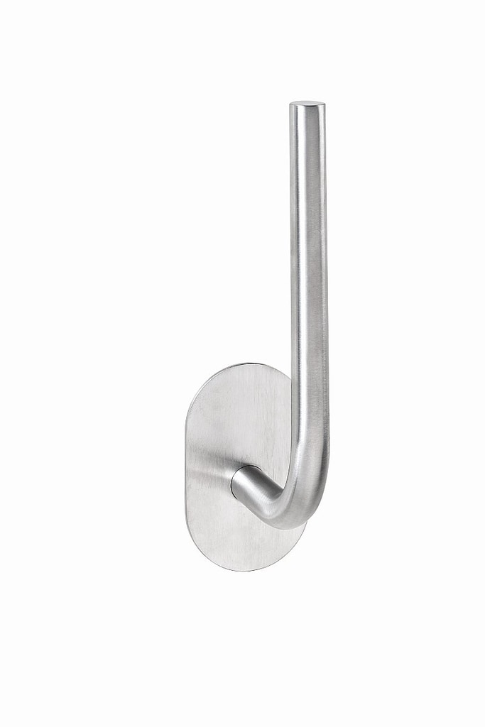 Brillantbad BEASY Reservepapierhalter Edelstahl geb&uuml;rstet 74x45x180 mm f&uuml;r Bad & WC >> zum Kleben - Bild 1