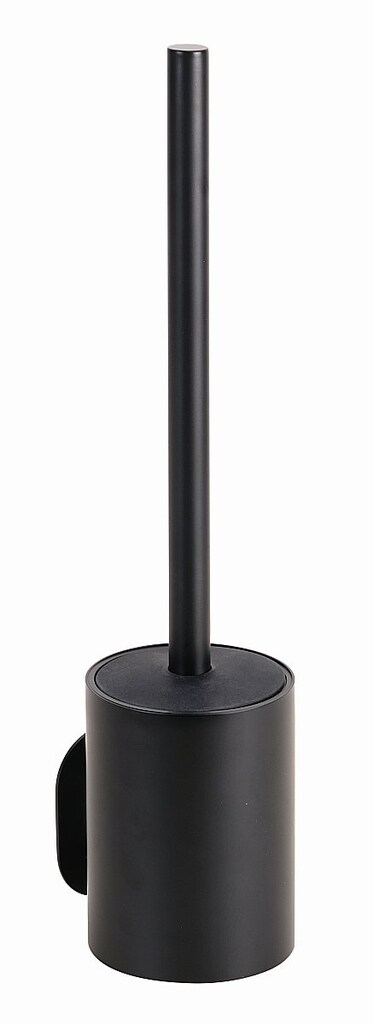 Brillantbad BEASY WC-Bürstengarnitur Edelstahl Kunststoff Schwarz 97x80x355 mm für Bad & WC >> zum Kleben | 04250657526033