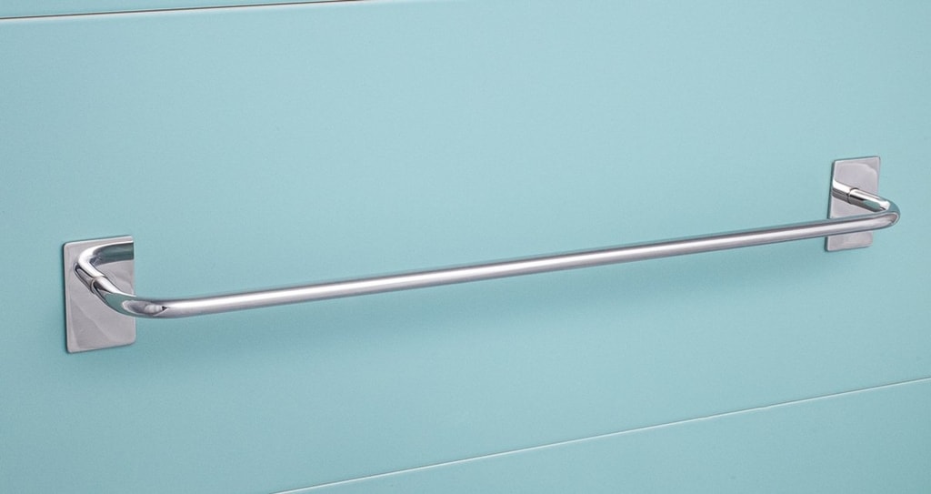 Brillantbad BEASY Handtuchhalter Edelstahl poliert 74x645x72 mm f&uuml;r Bad & K&uuml;che >> zum Kleben - Bild 1