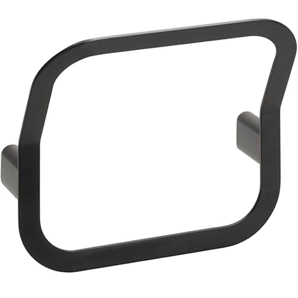 Brillantbad BORGANIC BLACK Handtuchring Edelstahl Schwarz 123x250x241 mm f&uuml;r Bad & K&uuml;che >> zum Bohren - Bild 1