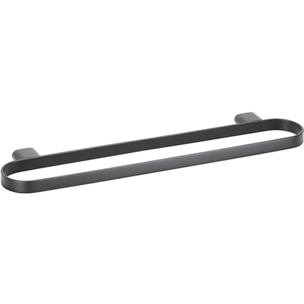 Brillantbad BORGANIC BLACK Doppelhandtuchhalter Edelstahl Schwarz 112x500x20 mm f&uuml;r Bad & K&uuml;che >> zum Bohren - Bild 1