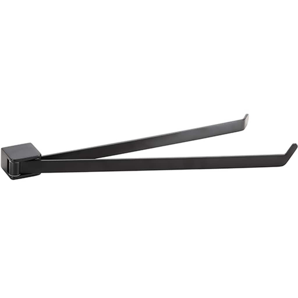 Brillantbad BORGANIC BLACK Doppelhandtuchhalter Edelstahl Schwarz 445x62x42 mm f&uuml;r Bad & K&uuml;che >> zum Bohren - Bild 1