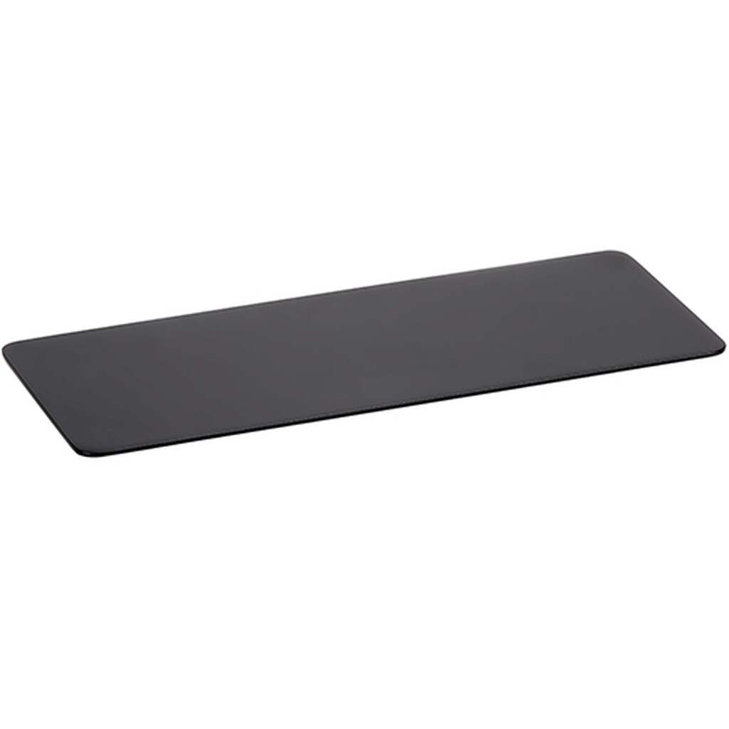 Brillantbad BORGANIC BLACK Ablage Edelstahl Schwarz 110x300x22 mm für Bad & WC >> zum Bohren