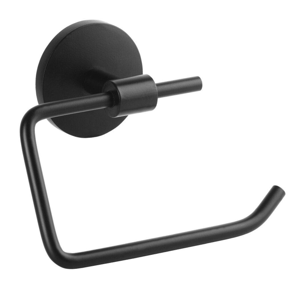 Brillantbad BOX Papierrollenhalter Zink Schwarz 55x138x103 mm f&uuml;r Bad & WC >> zum Bohren - Bild 1