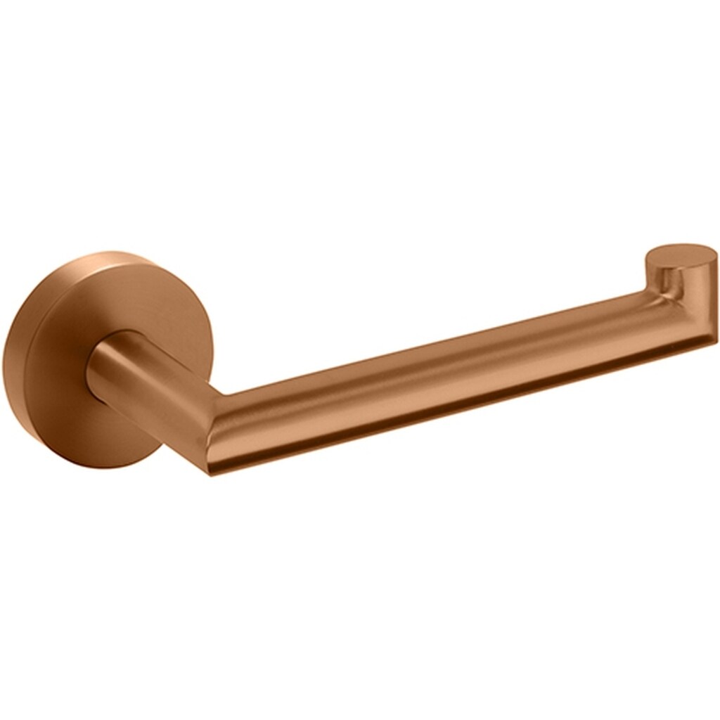 Brillantbad BAMBER Papierrollenhalter ohne Deckel Messing Gold Kupfer matt 70x175x55 mm für Bad & WC >> zum Bohren
