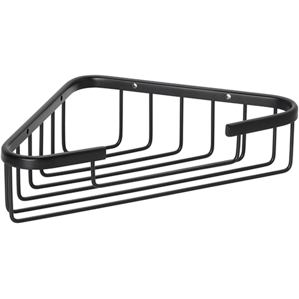Brillantbad BYTRO Eckseifenkorb Messing Schwarz 150x245x60 mm für Bad & WC >> zum Bohren