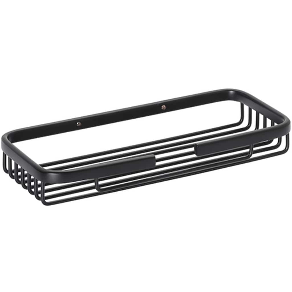 Brillantbad BYTRO Seifenkorb Messing Schwarz 100x230x30 mm f&uuml;r Bad & WC >> zum Bohren - Bild 1