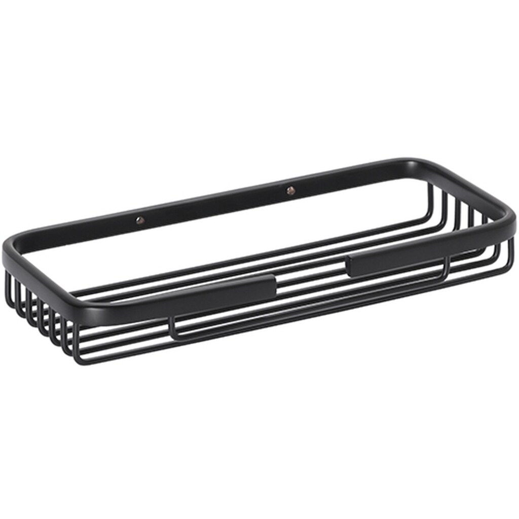Brillantbad BYTRO Seifenkorb Messing Schwarz 100x230x30 mm für Bad & WC >> zum Bohren