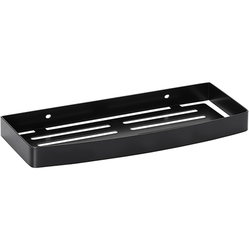 Brillantbad BARK Seifenkorb Edelstahl Schwarz 115x300x26 mm für Bad & WC >> zum Bohren
