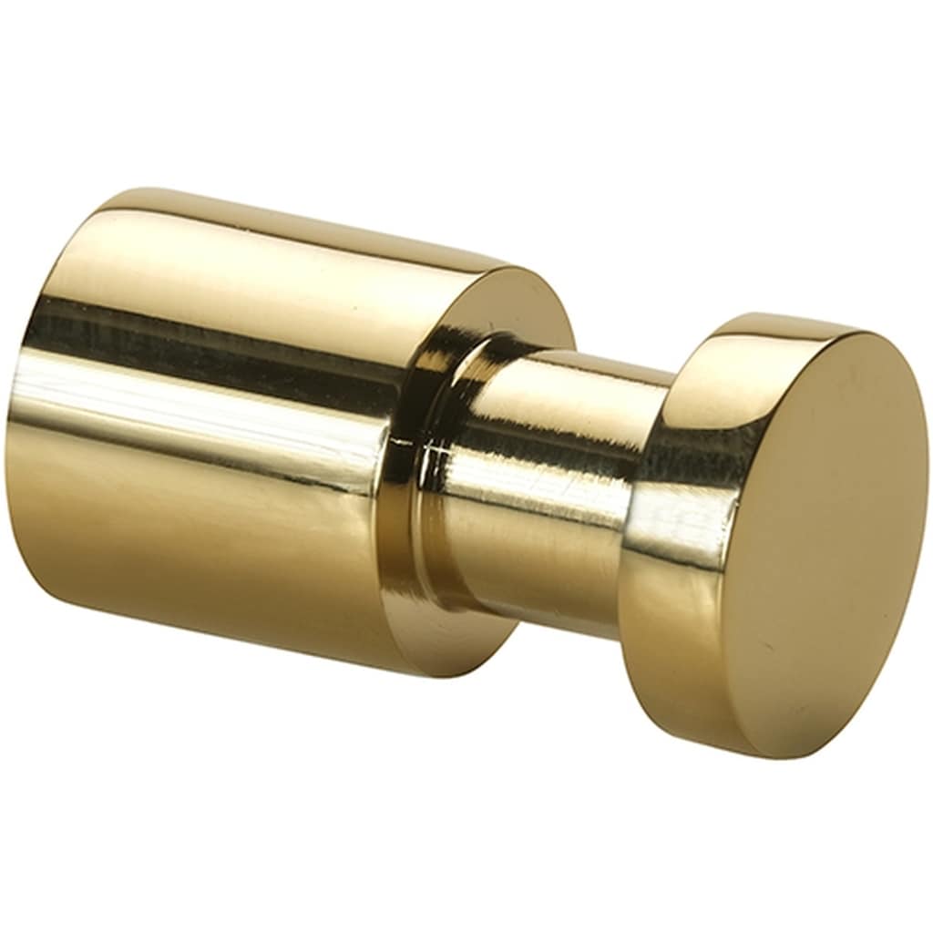 Brillantbad BILLO Kleiderhaken Messing Gold poliert 30x16x16 mm f&uuml;r Bad & K&uuml;che >> zum Bohren - Bild 1