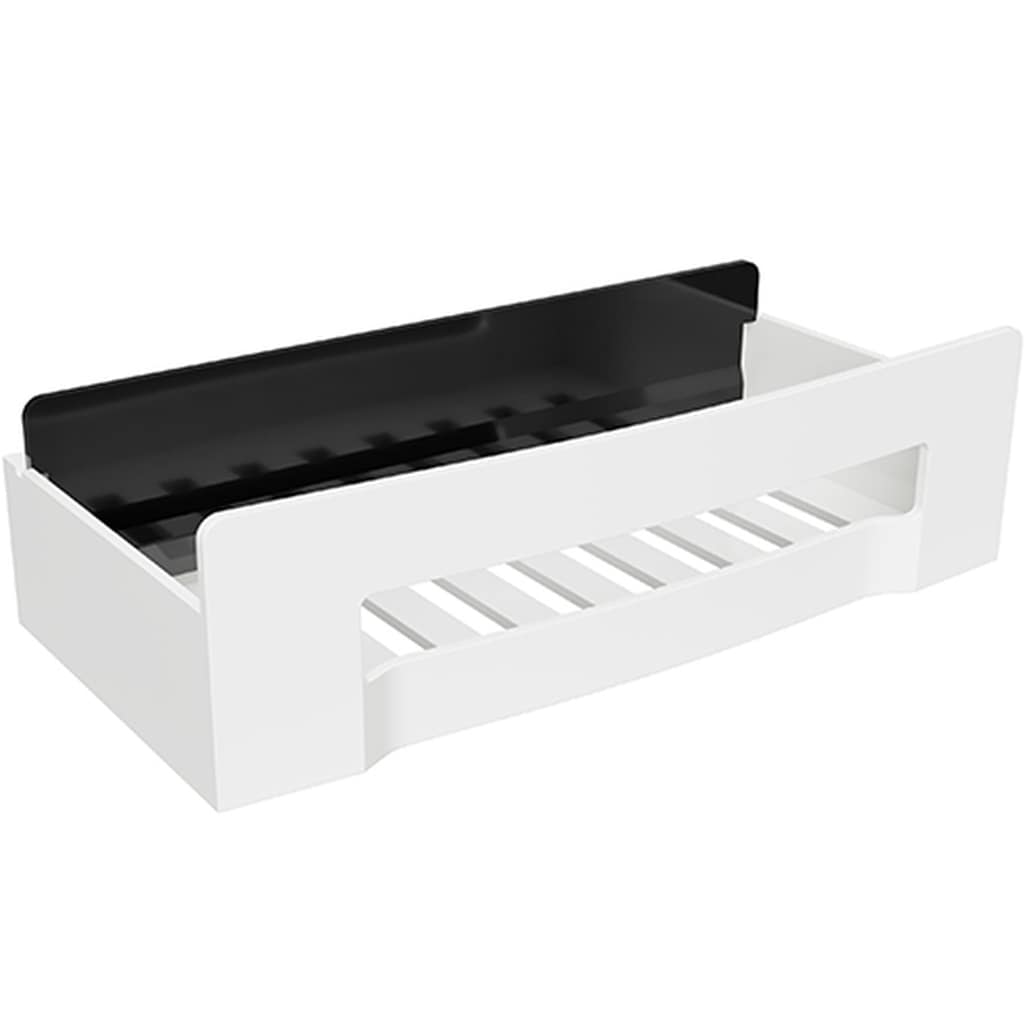 Brillantbad BYTRO Seifenkorb mit Spachtel Edelstahl Kunststoff Wei&szlig; 115x225x63 mm f&uuml;r Bad & K&uuml;che >> zum Bohren - Bild 1