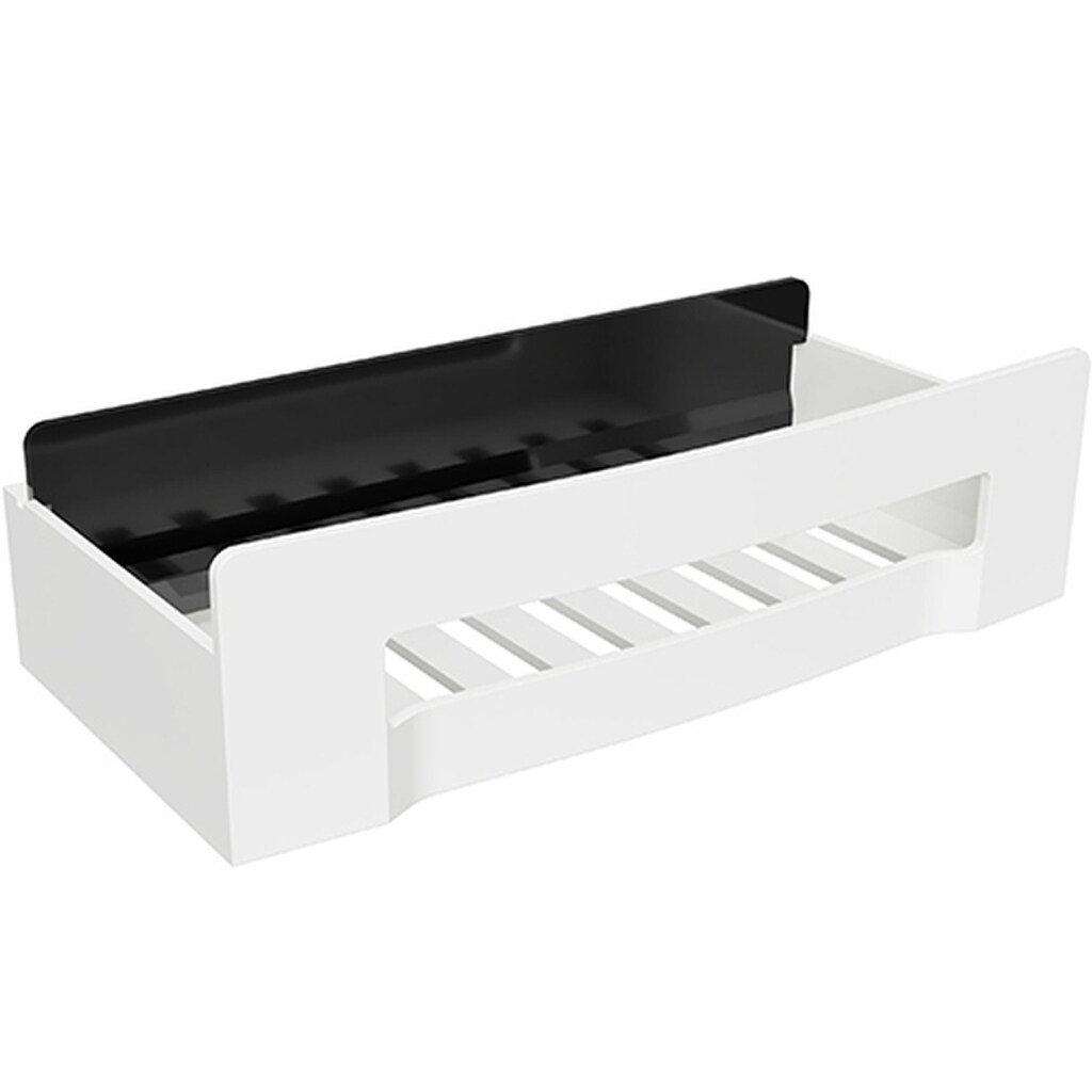 Brillantbad BYTRO Seifenkorb mit Spachtel Edelstahl Kunststoff Weiß 115x225x63 mm für Bad & Küche >> zum Bohren | 04250657526729