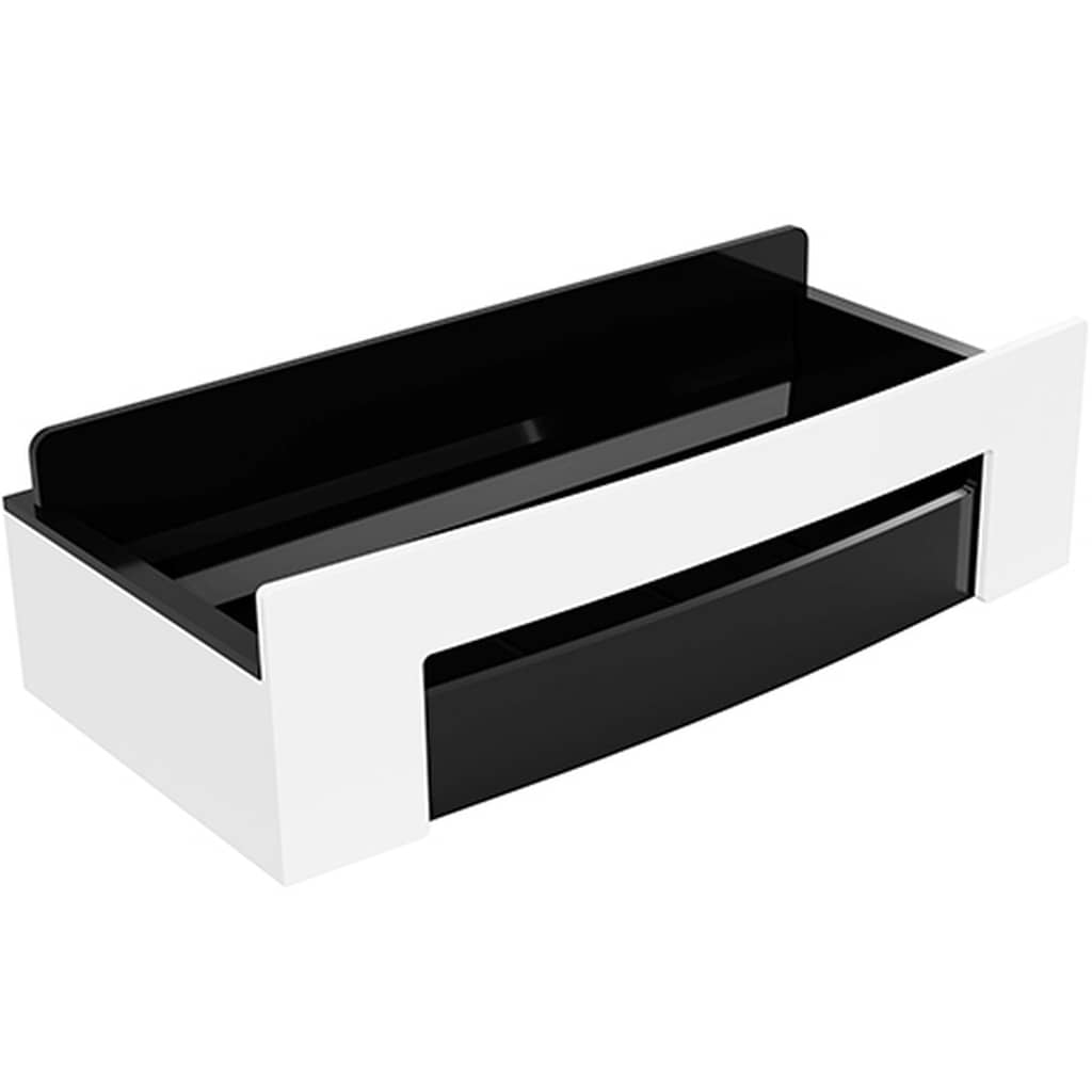 Brillantbad BYTRO Seifenkorb mit Spachtel Edelstahl Kunststoff Wei&szlig; 115x225x63 mm f&uuml;r Bad & K&uuml;che >> zum Bohren - Bild 1