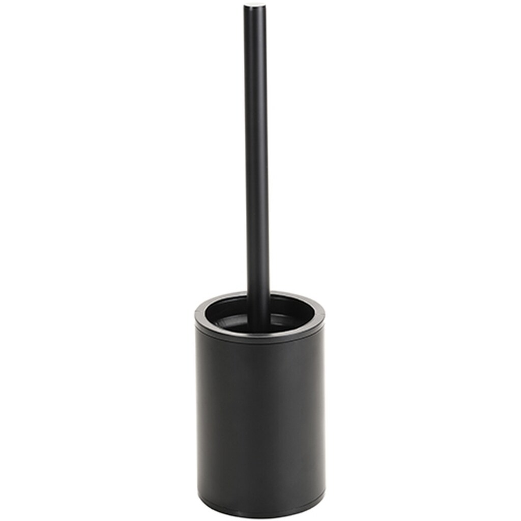 Brillantbad BARK WC-Bürstengarnitur Edelstahl Kunststoff Schwarz 100x90x365 mm für Bad & WC >> zum Bohren | 04250657526767