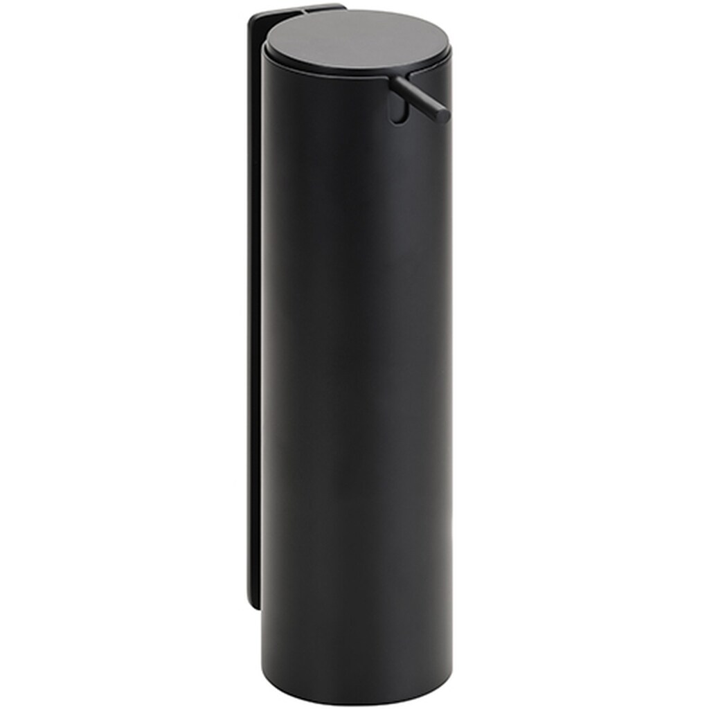 Brillantbad BEASY Seifenspender Edelstahl Schwarz 120x66x235 mm, 500 ml für Bad & Küche >> zum Kleben