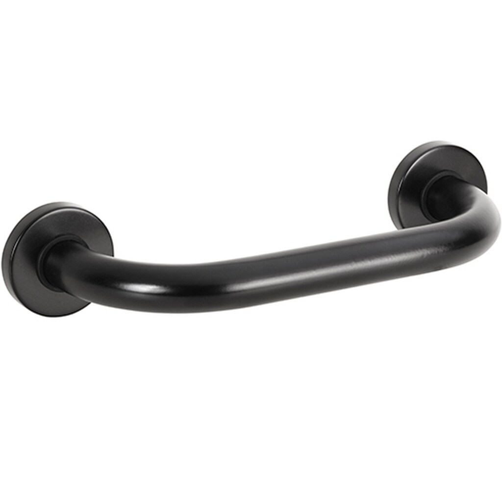 Brillantbad BELP Haltegriff Eisen Gummi Schwarz 106x380x80 mm, 120 kg Traglast für Bad & WC >> zum Bohren