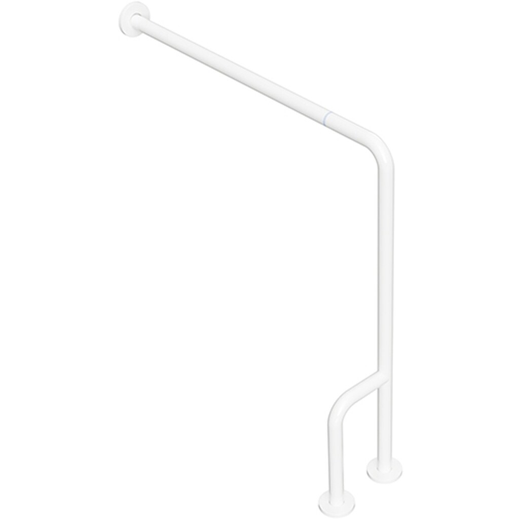 Brillantbad BELP Stützgriff Links Steckbar Eisen Weiß 840x225x866 mm, 120 kg Traglast für Bad & WC >> zum Bohren