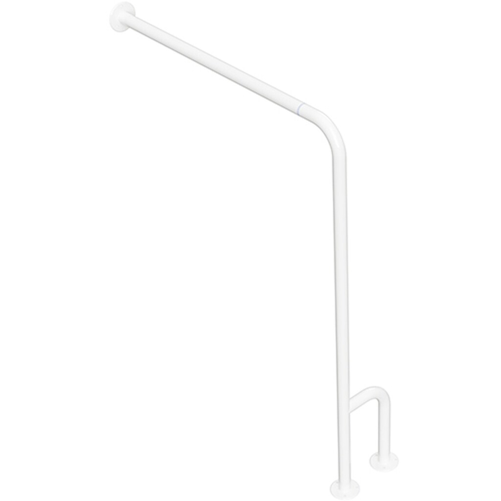 Brillantbad BELP Stützgriff Rechts Steckbar Eisen Weiß 840x225x866 mm, 120 kg Traglast für Bad & WC >> zum Bohren