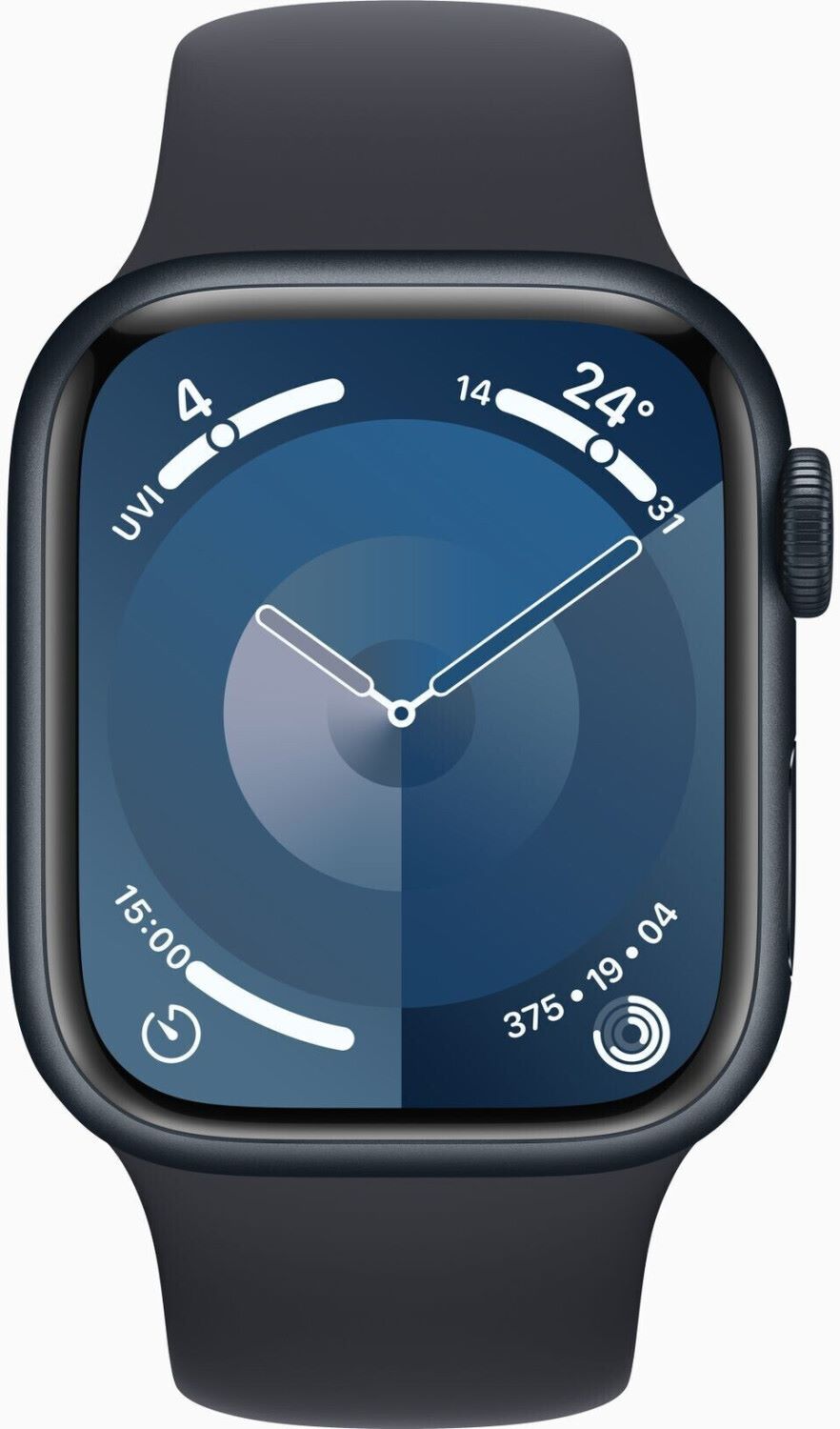 REFURBISHED &ndash; Apple Watch Series 9 GPS + Cellular 45mm Aluminium Midnight Sportband Midnight - Wie Neu - Bild 1