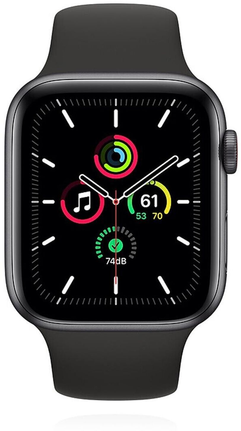 REFURBISHED – Apple Watch SE GPS+Cellular 40mm Aluminium Space Grau Sportband Schwarz - Wie Neu