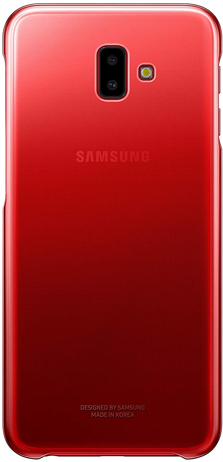 Original Samsung Galaxy J6+ - Gradation Cover EF-AJ610, Red - Bild 1