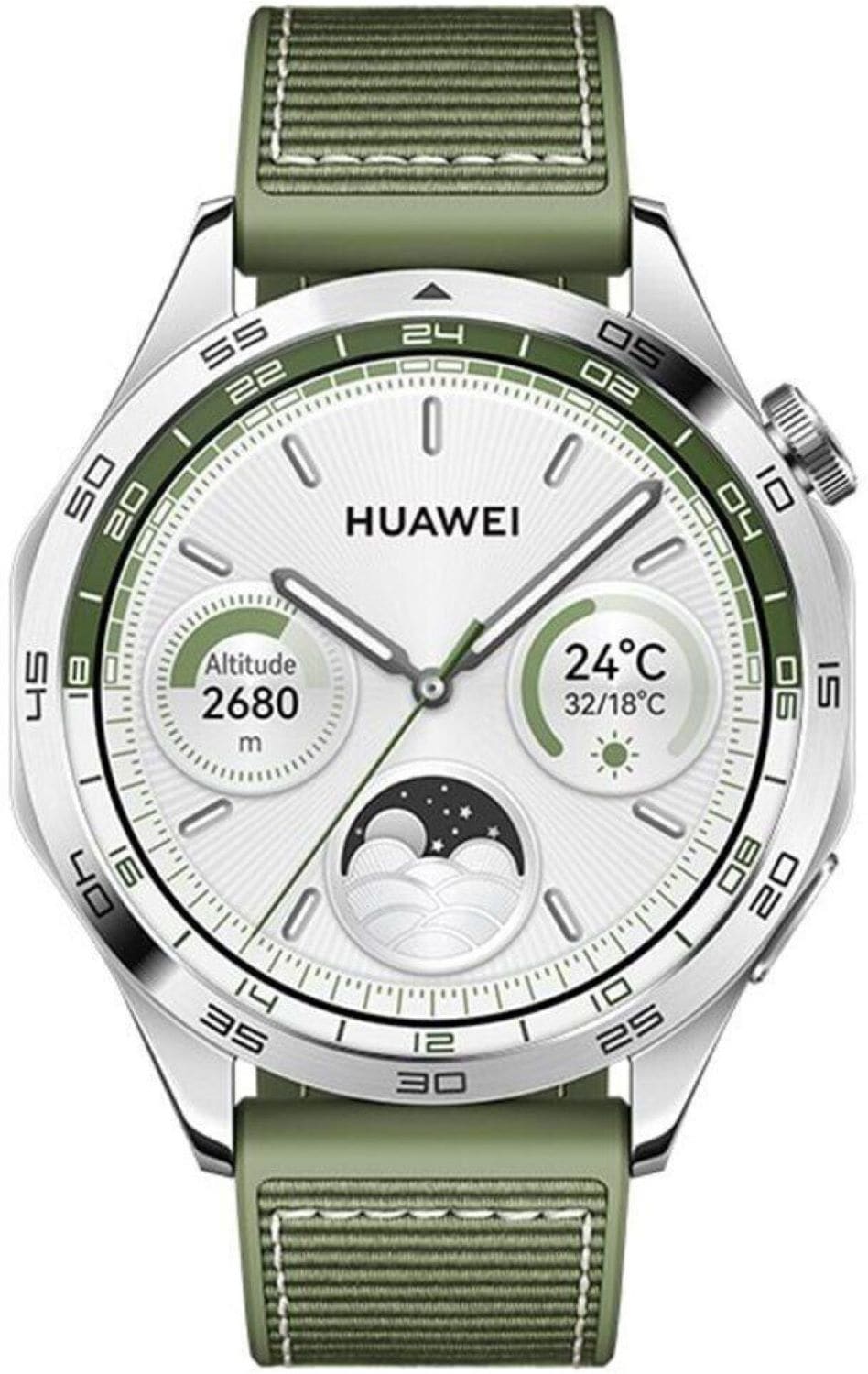REFURBISHED &ndash; Huawei Watch GT 4 46mm Silver/Green - Wie Neu - Bild 1