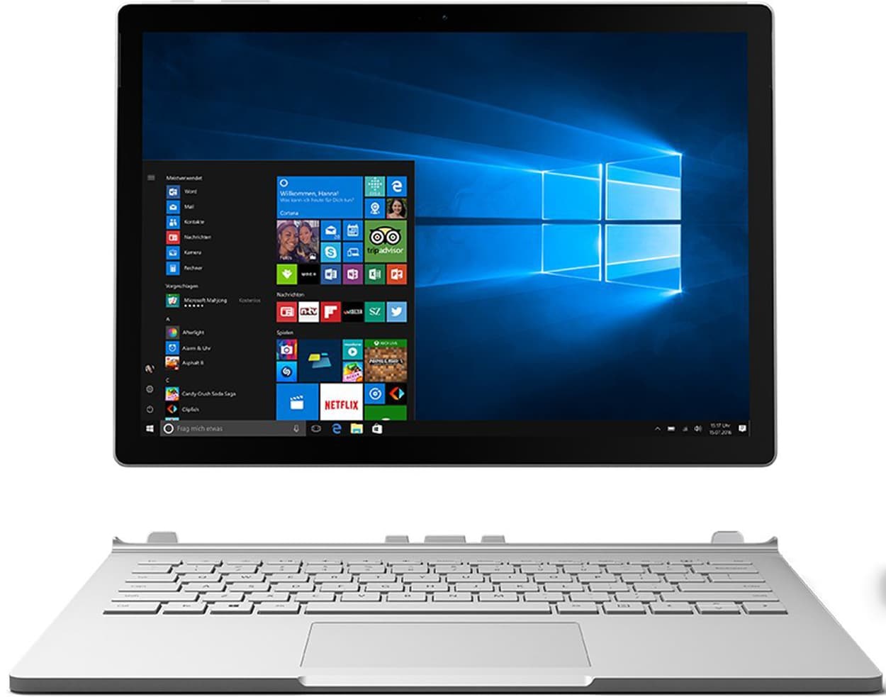 REFURBISHED &ndash; Microsoft Surface Book 13,5 Zoll,Intel Core i7 6. Generation, 8GB RAM, 256GB SSD, Win10 Pro - Bild 1