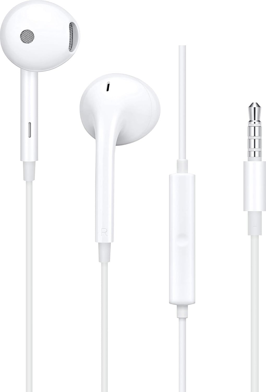 Oppo In-Ear-Kopfh&ouml;rer MH156 kabelgebunden mit Mikrofon, 3,5mm Klinke - Bulk - White - Bild 1