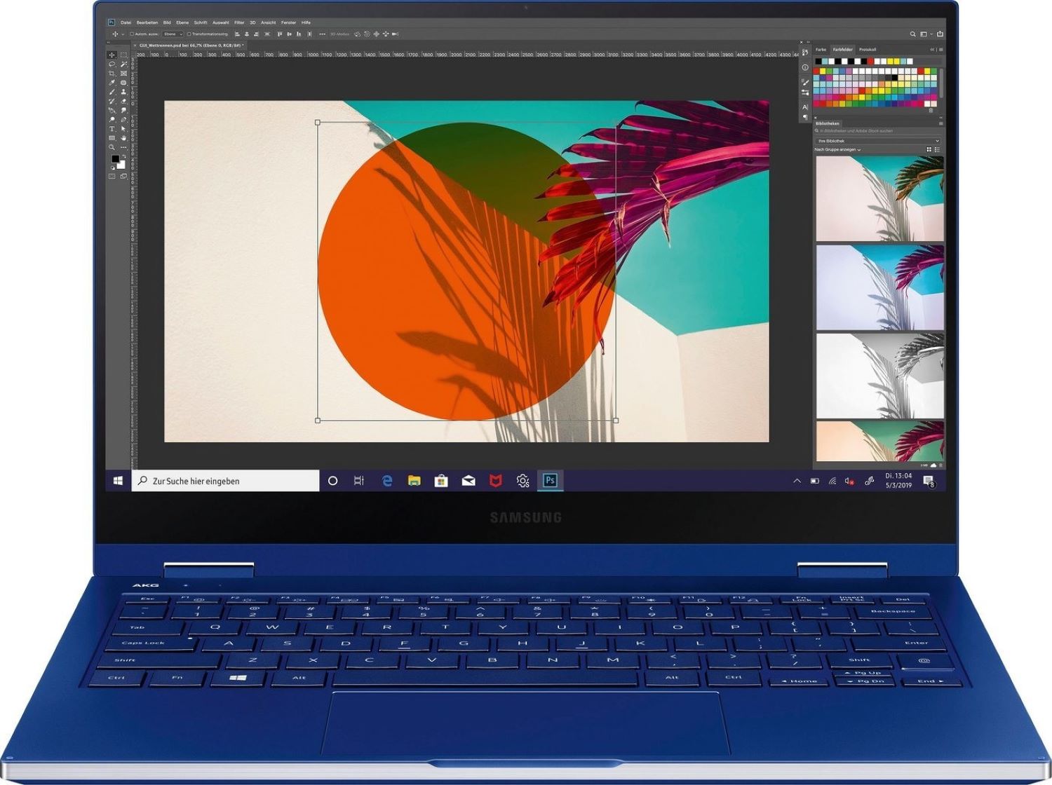 REFURBISHED &ndash; Samsung Galaxy Book Flex (NP930QCG-K01) QWERTZ 256GB Royal Blue - Sehr Gut - Bild 1