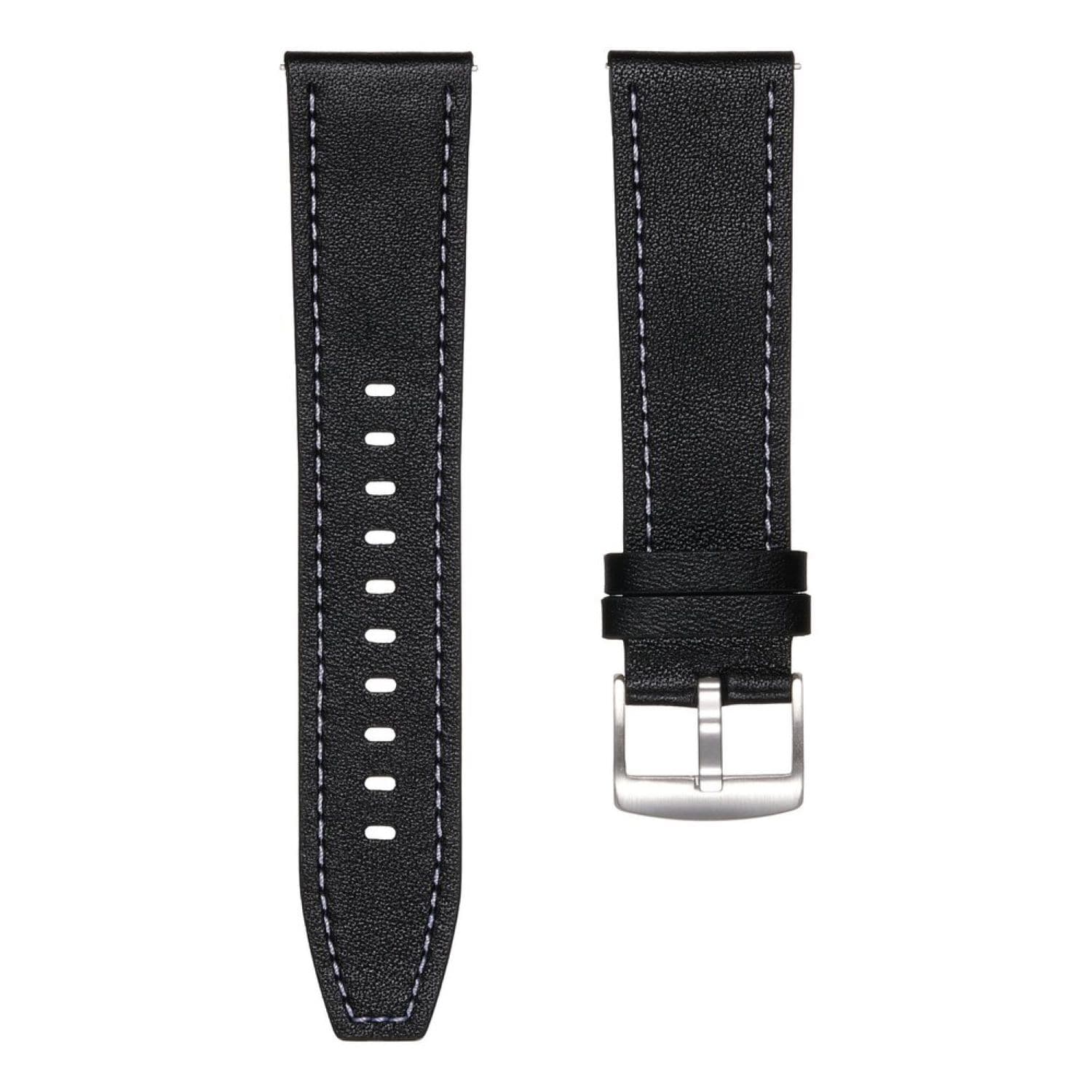 Lederarmband (20mm) passend u.a. f&uuml;r Galaxy Watch 3 41mm - Bulk - Black - Bild 1